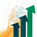 Icon symbolizing continuous improvement with an upward-trending arrow and gears, representing ongoing program management and optimization.